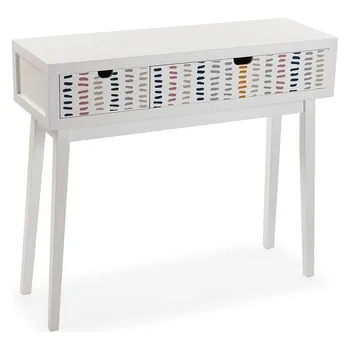 

Hall Table with 2 Drawers Corduroy MDF and pine (30 x 81,5 x 90 cm)