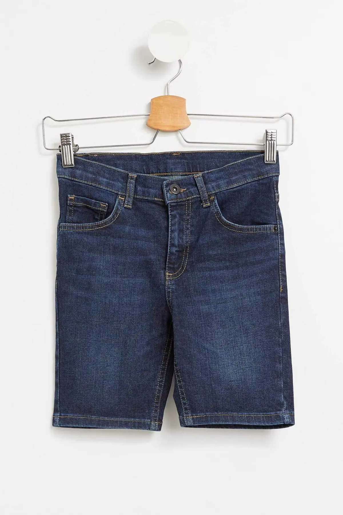 

DeFacto Boy Short Denim Jeans Summer Casual Light Blue Denim Shorts Mid-waist Short Jeans Bermuda K7799A619SMNM34-K7799A619SM