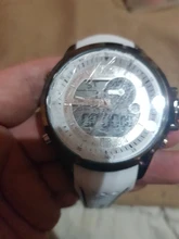 BOAMIGO-reloj deportivo para hombre, Luminoso, de cuarzo blanco, militar, resistente al agua, correa de goma, analógico, Digital