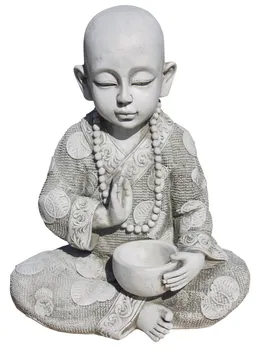 

Buddha figure Wisdom for the garden decorative 37cm. Concrete-Lifelike stone Moss