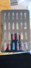 Set de 48 botellas de resina epoxi brillante, purpurina en polvo, corazón, estrella, Micro cuentas para arte de uñas, pegatinas de lentejuelas para fabricación de joyas DIY