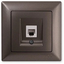 

PnpnElectrıc Gns Visage Ambiance Metallic Mocha Numeris Telephone Socket (Cat 3)