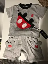 Nuevo verano ropa de bebé traje de niños moda niños niñas de dibujos animados camiseta pantalones cortos 2 unids/set niño ropa Casual niños chándales
