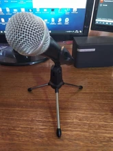 Trípode de escritorio plegable para micrófono, soporte ajustable para montura de micrófono, soporte de micrófono, soporte de pedestal para microfone