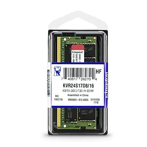Оперативная память Kingston 16 Гб DDR4 2400 МГц модуль KVR24S17D8/16 МГц|Оперативная память| |