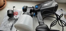 PROSTORMER-pistola de pulverización de pintura, pulverizador eléctrico de 600W, 4 tamaños de boquilla, HVLP, Control de flujo de 1000ml, aerógrafo de fácil pulverización para el hogar