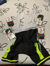 Pantalones cortos de Licra para ciclismo de X-TIGER para hombre, medias acolchadas de Gel 5D transpirables para Triatlón