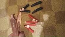 2Pcs Red+Black Car Alligator Clips Battery Clamps Crocodile Clip 100A Aligator Clips