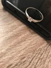 Anillo de compromiso de piedras redondas y pequeñas para mujer, sortija de boda de cristal Plata de Ley 925 auténtica