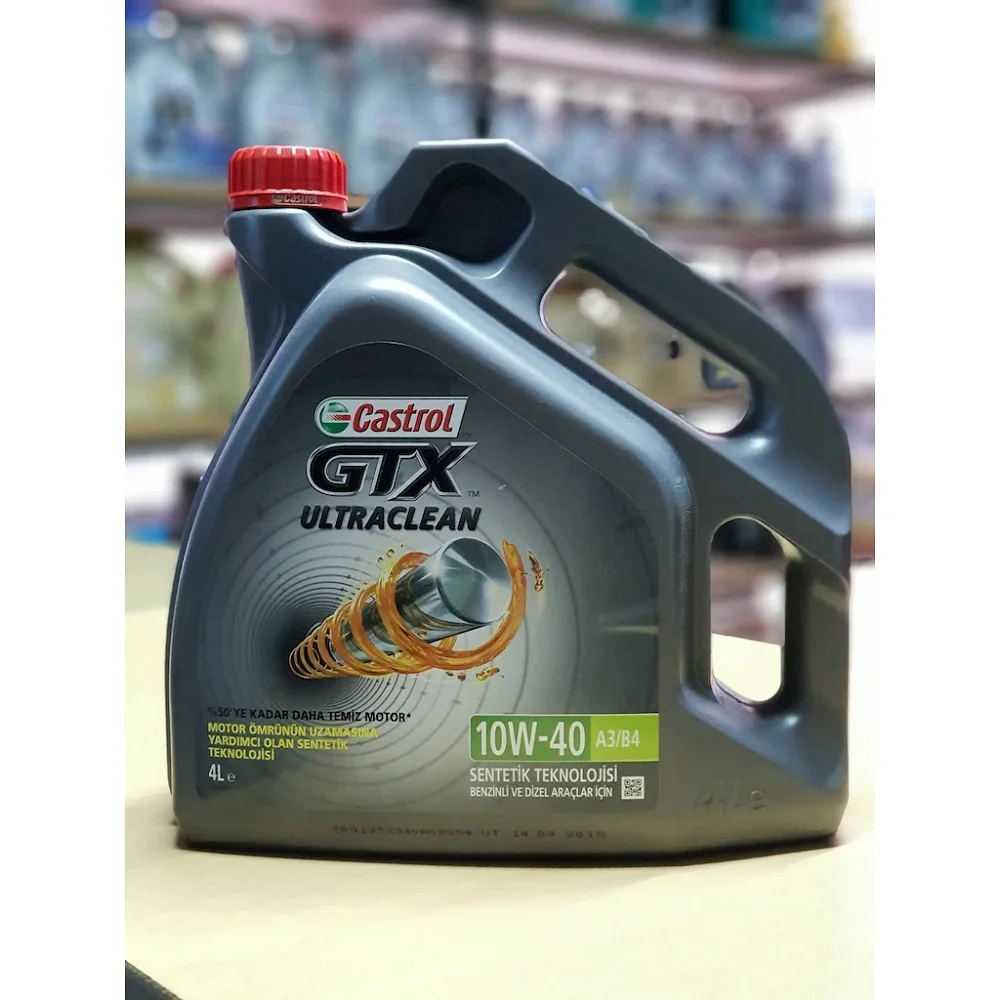 Olio Motore Castrol Gtx Ultracthin 10W40 A3/B4 4 Lt. Consegna Veloce
