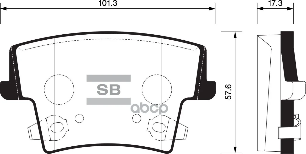 Колодки Тормозные Chrysler 300c 04- Задние Sangsin Brake Sp1508 Sangsin brake арт. SP1508