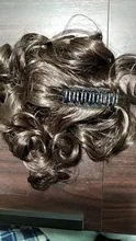 S-noilite-Extensión de cabello corto sintético para mujer, coleta ondulada, color negro y marrón, garra de cola de caballo, postizo de Clip en la cola de pelo