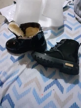 Nuevos zapatos, botas infantiles para talla para niños 21-37 Martin botas de chica de cuero de la PU impermeable de invierno de nieve zapatos chicas botas