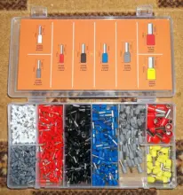 Wire-Terminal Crimp-Connector Uninsulated-Wire-End-Ferrules--M25 1200pcs/Box