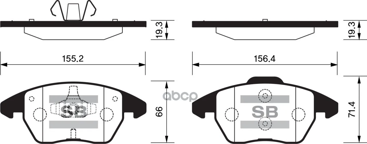 Колодки Тормозные Дисковые Sangsin Brake Sp2098 Sangsin brake арт. SP2098