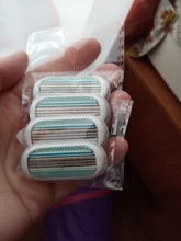 Cabezales de afeitado de 3 cuchillas para mujer, accesorios para el cuidado de la piel, afeitadora corporal, 4 Uds.