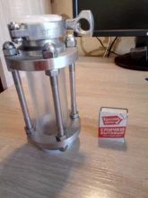 304-Stainless-Steel Fitting Tri-Clamp Sight Glass Homebrew Diopter Clover OD 38mm-Pipe