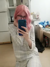 AOSI-Peluca de pelo Natural con flequillo para mujer, cabello corto sintético ondulado, rosa, morado, negro, Bob, fibra resistente al calor, Cosplay, pelucas de Lolita