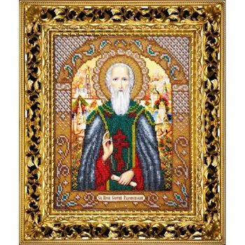 

B1004 set for embroidery with beads Prep. Sergy Radonezhsky ', 25*20 cm