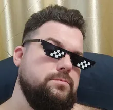 Gafas de sol Retro de 8 bits para hombre y mujer, lentes de sol pixeladas MLG, ropa de marca, Thug Life, para fiesta, de mosaico, UV400, 2020