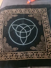 Mantel de cartas de Tarot constelaciones de 50x50cm, tela de terciopelo para adivinación, juegos de mesa, almohadilla para tarjetas de oráculo, runas, suministros de brujería