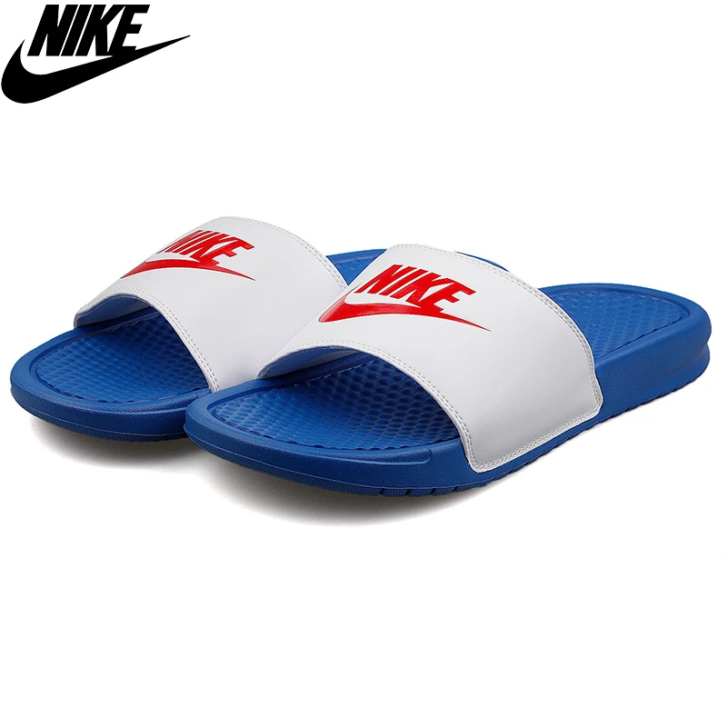 Оригинальные мужские тапочки Nike benasi Jdi Blue 343880-410 | Обувь