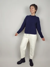 Pants Trousers Women Drawstring Female High-Waist WOTWOY Spliced Loose Autumn Straight