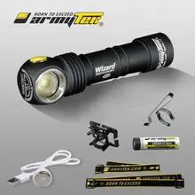 Светодиодный Налобный Фонарь Armytek Wizard v3 XP-L LED+ Магнитная Зарядка+ 18650 Li-Ion аккумулятор Перезаряжаемый Мультифонарь