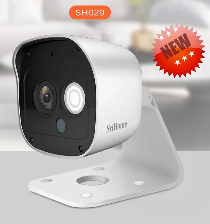 Modello Sh029 Telecamera Wifi Ip Camera Wireless Infrarossi 3.0 Megapixel Hd Ir Cut Onvif P2P Supporto Sd Audio