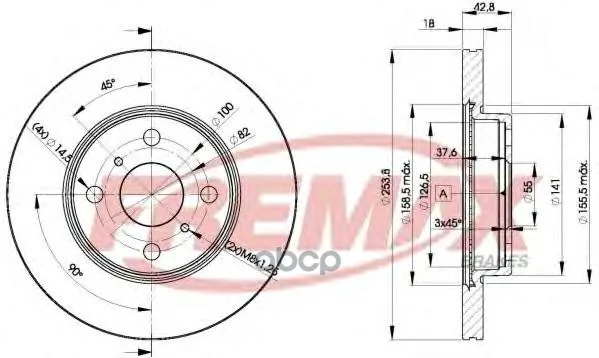 Тормозной Диск FREMAX арт. BD-1608