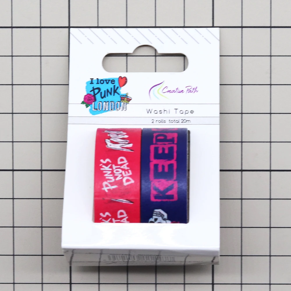 Kreative Pfad Washi Band 2 Rollen Pack 20m Kleber Dekorative Aufkleber Für Handwerk Scrapbooking Cardmaking Journal Verzierungen – Detail 1