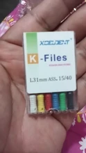 21mm/25mm/31mm 6 unids/pack K archivos Dental de acero inoxidable instrumentos para endodoncia raíz Dental Canal archivos de herramientas para el tratamiento de la