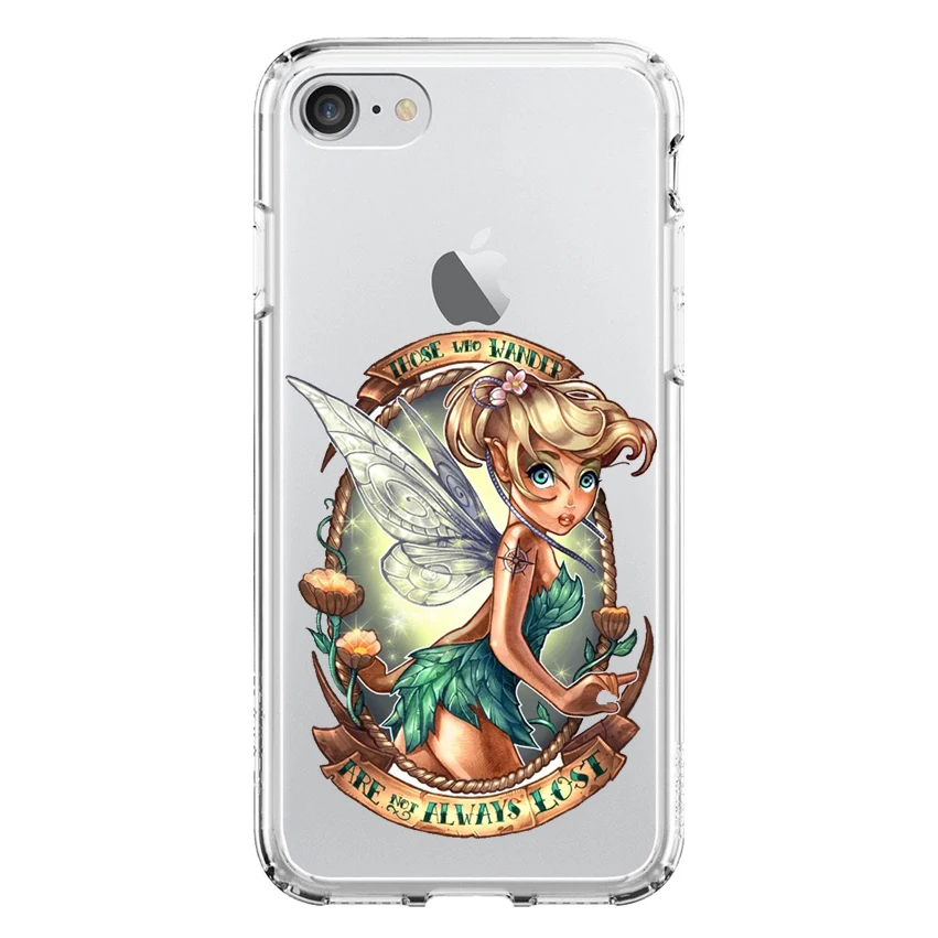 Stand case gel tpu for Apple Bell Tatto Disney IPhone 6 | Plus 7 8 Tranparente costume drawing