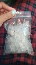 Tatuaje desechable y maquillaje permanente, tapas de tinta de pigmento, tazas grandes, medianas y pequeñas, 100 piezas