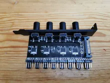 8-Channels Fan-Hub Fan-Control Cooling-Fan Cpu-Case Pwm Fan Pci-Bracket Power 12V No