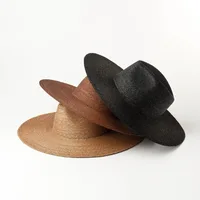 Eleagant Great Quality Men Women Wide Brim Straw Foldable Roll up Hat Fedora Summer Beach Sun Hat UPF50+ 1