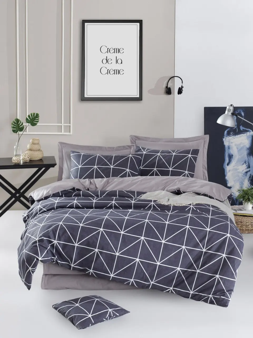 

Комплект из 4 предметов, пододеяльник и подушка из льна, 100 хлопок