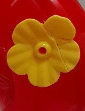 Alimentador de plástico para aves, botella colgante, alimentador de colibrí para jardín, gancho de hierro para flores de plástico, suministros para pájaros