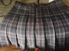 QRWR-minifaldas plisadas para mujer, faldas coreanas de cintura alta, a cuadros, sexys, con cremallera, 2020