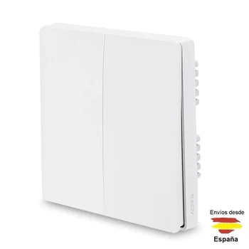 

Xiaomi Aqara QBKG03LM-non-neutral double Zigbee wall switch for Homekit and voice command support siri