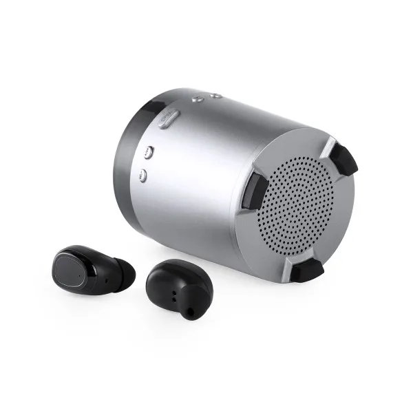 Bluetooth гарнитура с микрофоном FM USB 3 Вт серебро 146192