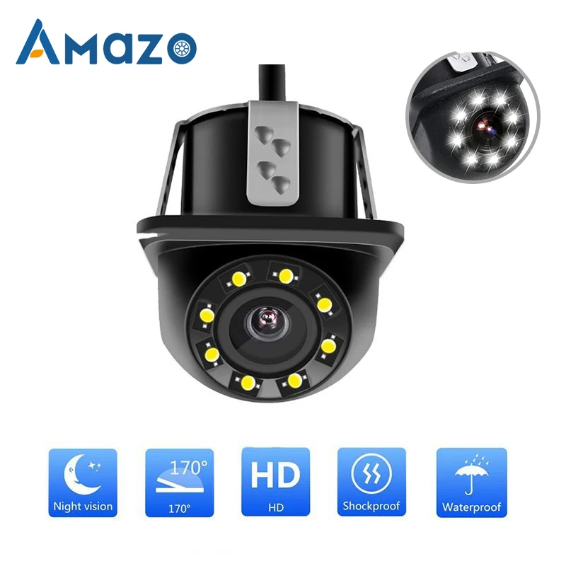 

HD Night Vision Car Rear View Camera Backup Parking LED Reverse Cameras CCD Waterproof 170 Degree Reversing Camera