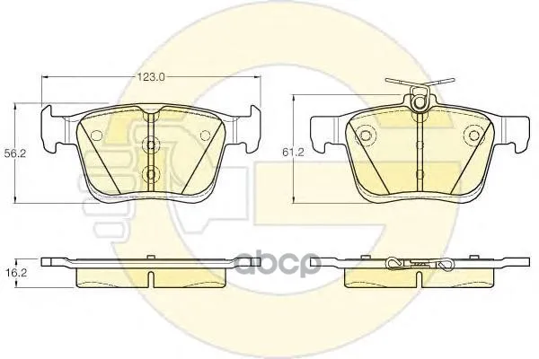 Колодки Тормозные Audi A3/Vw Golf Vii 12- Задние Girling 6119572 Girling арт. 6119572