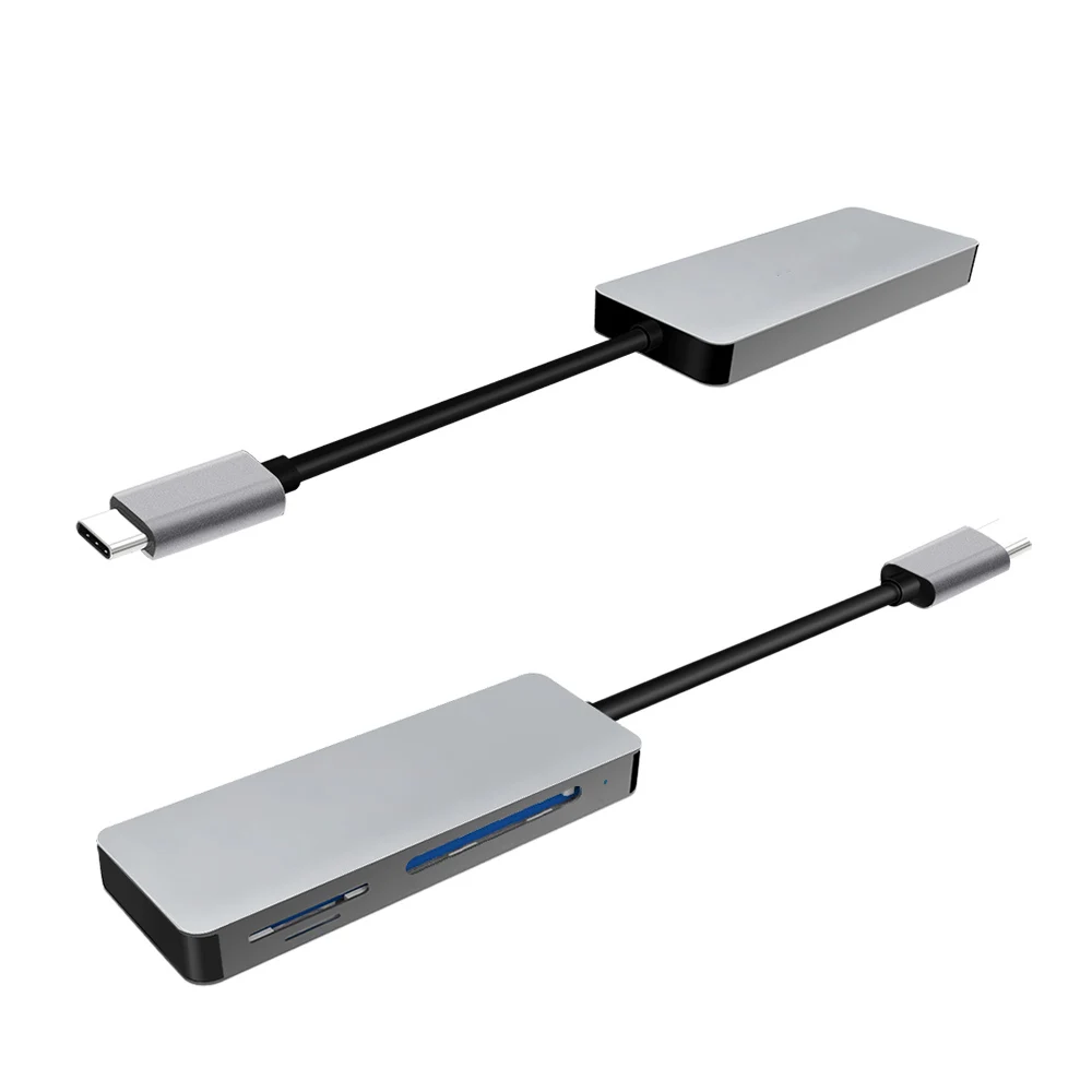IREALTHINK USB C кард-ридер 3-в-1 Macbook Pro Тип C устройство чтения карт памяти CF, TF карта, Micro SDXC, Micro SDHC, SD, Micro SDXC, Micro SD