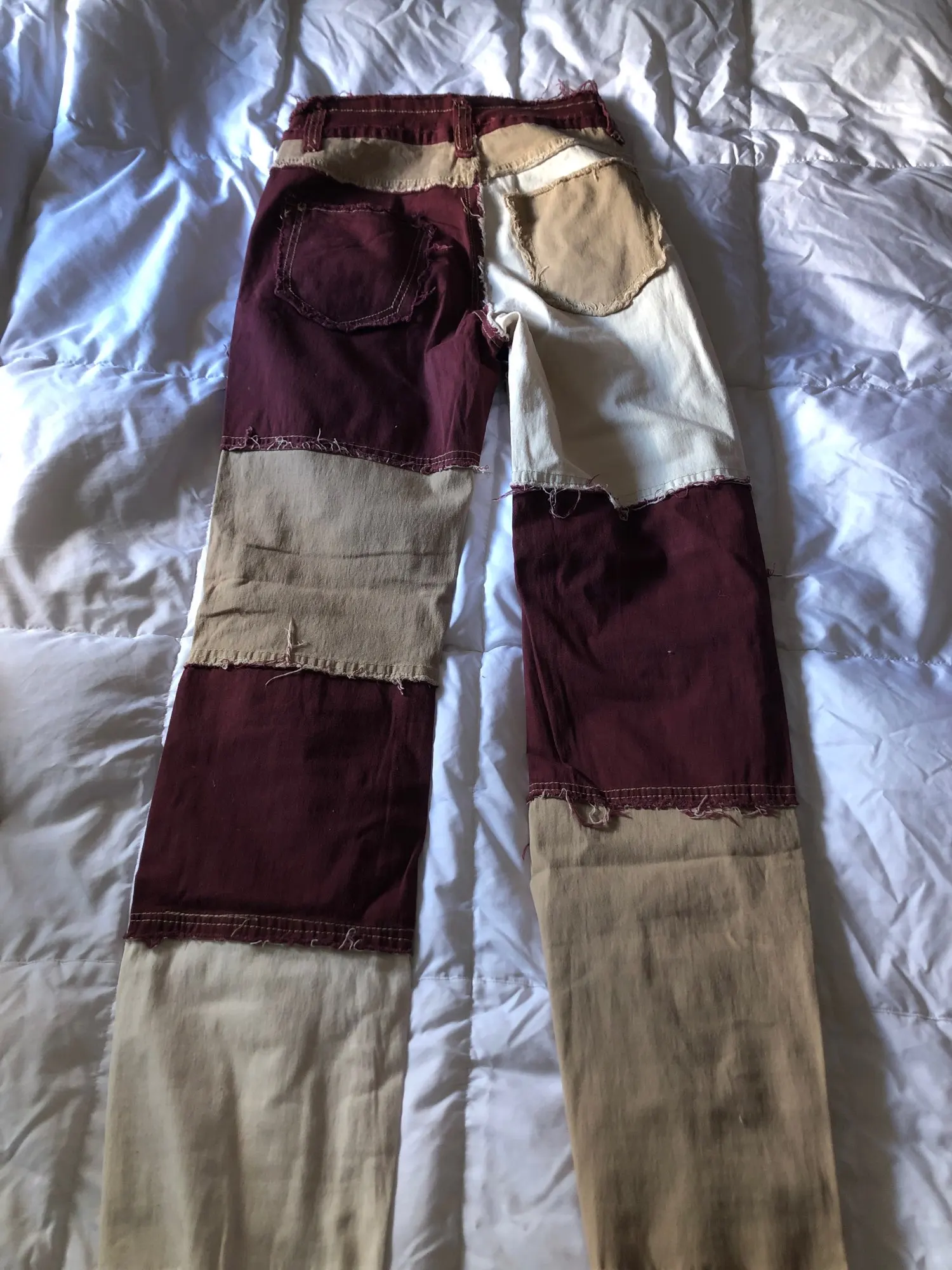 Y2K E-girl Aesthetic Cowboy Patchwork Jeans photo review