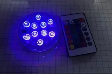 Submersible-Light Vase-Bowl Battery-Operated Underwater-Night-Lamp Led 10leds Garden