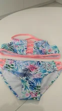 Bañadores Niña juegos de Bikini cabestro estampado 2 piezas trajes de baño chica traje de baño niños Bikini estilo Tankini trajes de baño traje de baño Niña Biquini