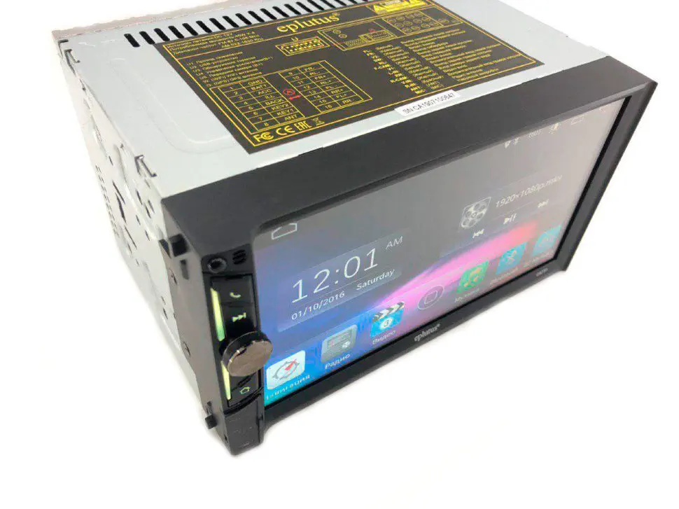 Автомагнитола Eplutus CA731 Android 9 2 DIN 1024*600 WIFI GPS Bluetooth 2 USB DDR3 1 ГБ ram 16 ГБ Nand 3D IPS Yandex Google