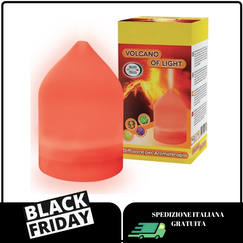 Диффузор ad Ultrasuoni вулкан светильник 00 colori Led a Luce alternata Сделано в Италии