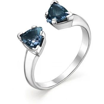 

Alcor ring with 2 Topaz from silver